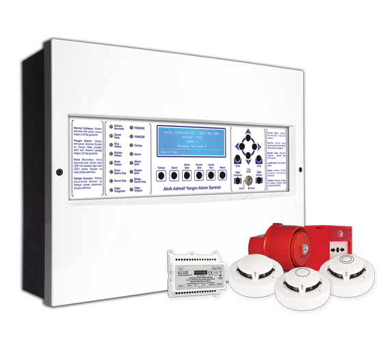 Maxlogic Akıllı Adresli Yangın Alarm Santralı, 2 Çevrim, 254 Adres
