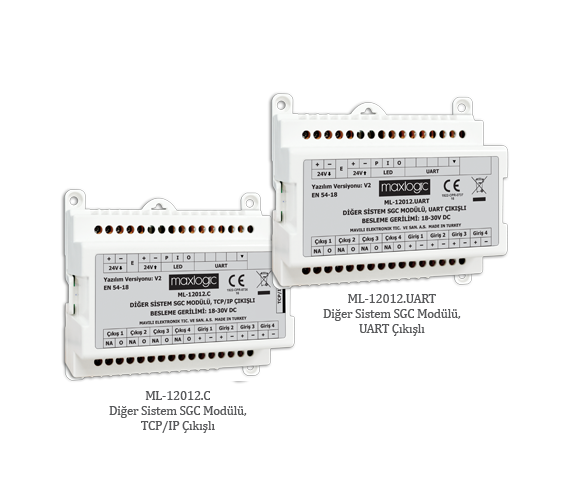 Maxlogic Akıllı Adresli Sistem ile Supervisor Arası Haberleşme SGC Modülü, RS232 Çıkışlı