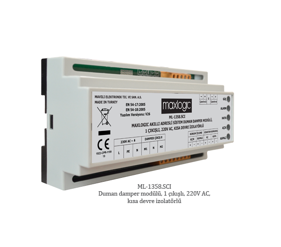 Maxlogic Lloyd Sertifikalı Adresli 16lı I/O Paneli (8 Giriş / 8 Çıkış)
