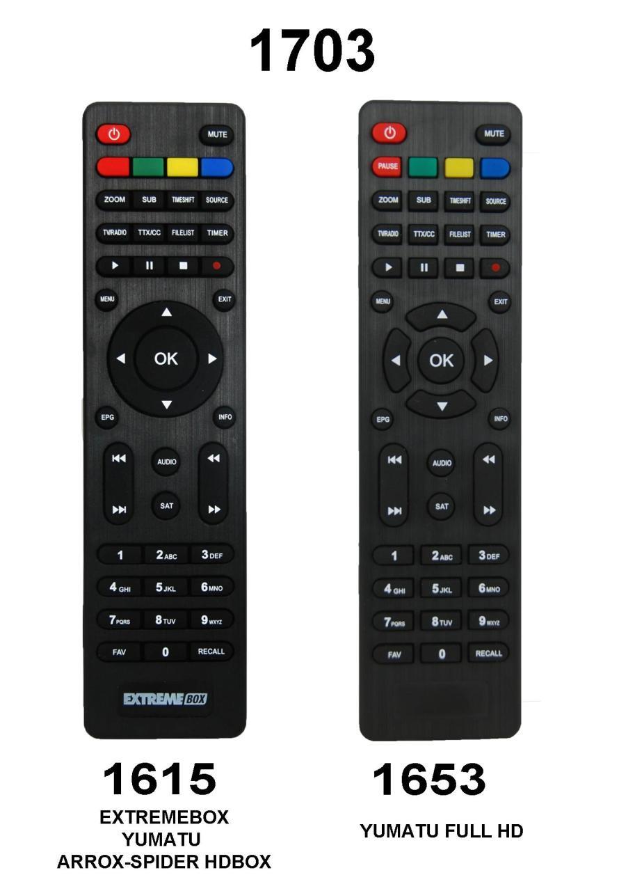 KUMANDA 1703  KR0999 YUM 101-EXTREMEBOX,YUMATU,SKYTECH YERİNE 1615