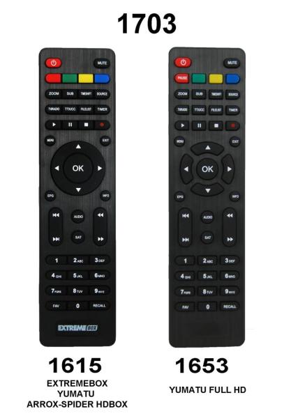 KUMANDA 1703  KR0999 YUM 101-EXTREMEBOX,YUMATU,SKYTECH YERİNE 1615