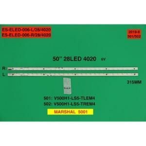 LCD LED 2120 2 Lİ TAKIM 28 LEDLİ 31.5 CM V500G1-LS5-TREM4 -C501-ELED006-WİNKEL