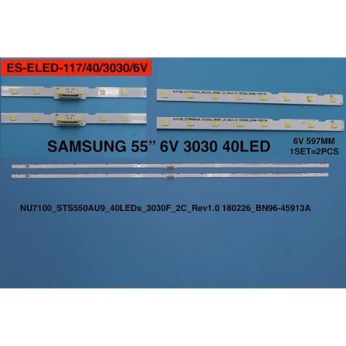 LCD LED-2240 2 Lİ ÇUBUK-UE55NU7100U,UE55RU7100-55RU7100 55RU7105 UE55NU7500U-WİNKEL