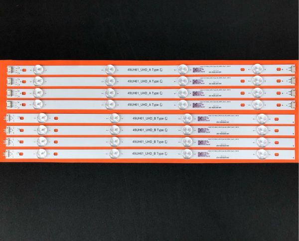 LCD LED-2012-2086 TAKIM 8 Lİ-AGF79082501,49LH570V,NC490DUE-ABEX1 HC490DUN-E1025-WİNKEL
