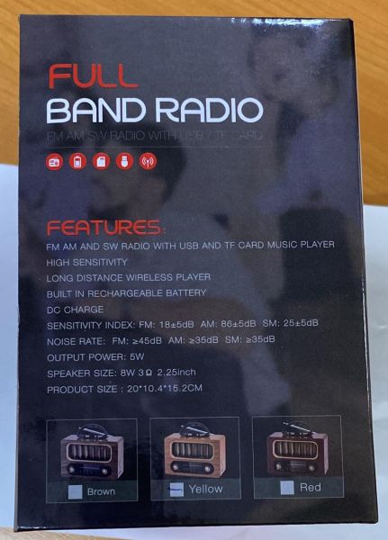 KBROAD KTF-2018 NOSTALJİK RADYO BLUETOOTH USB MİCROSD