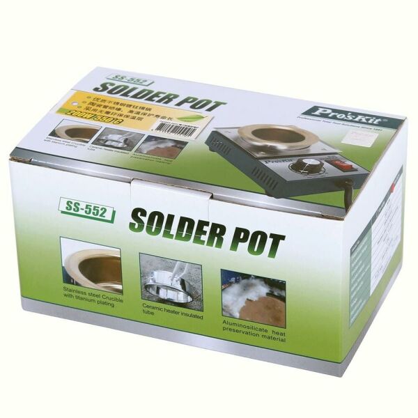 PROSKİT SS-552 B LEHİM POTASI 300W lehim kapasitesi 500 GR