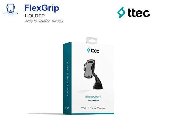 T.TEC 2TT08 FlexGrip Compact Araç İçi Telefon Tutucu