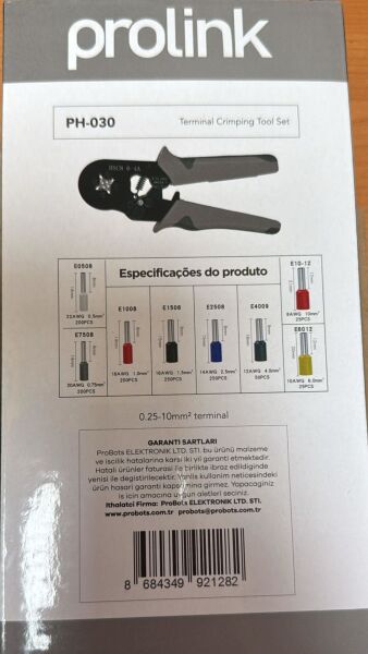 PROLİNK PH-030 YÜKSÜK SIKMA PENSESİ+YÜKSÜK SETİ 1200 ADET