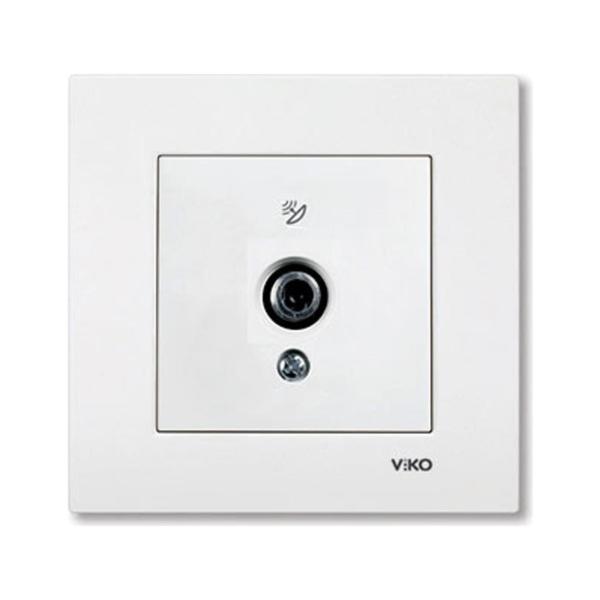 VİKO KARRE F KONNEKTÖRLÜ UYDU PRİZİ ÇERÇEVESİZ