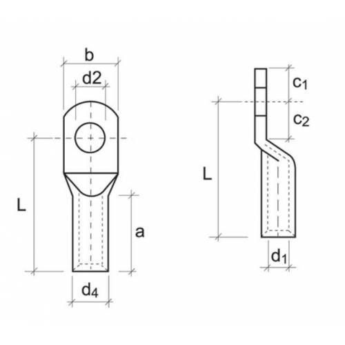 ŞAFAK 25 mm2 M8 SKP KABLO PABUCU