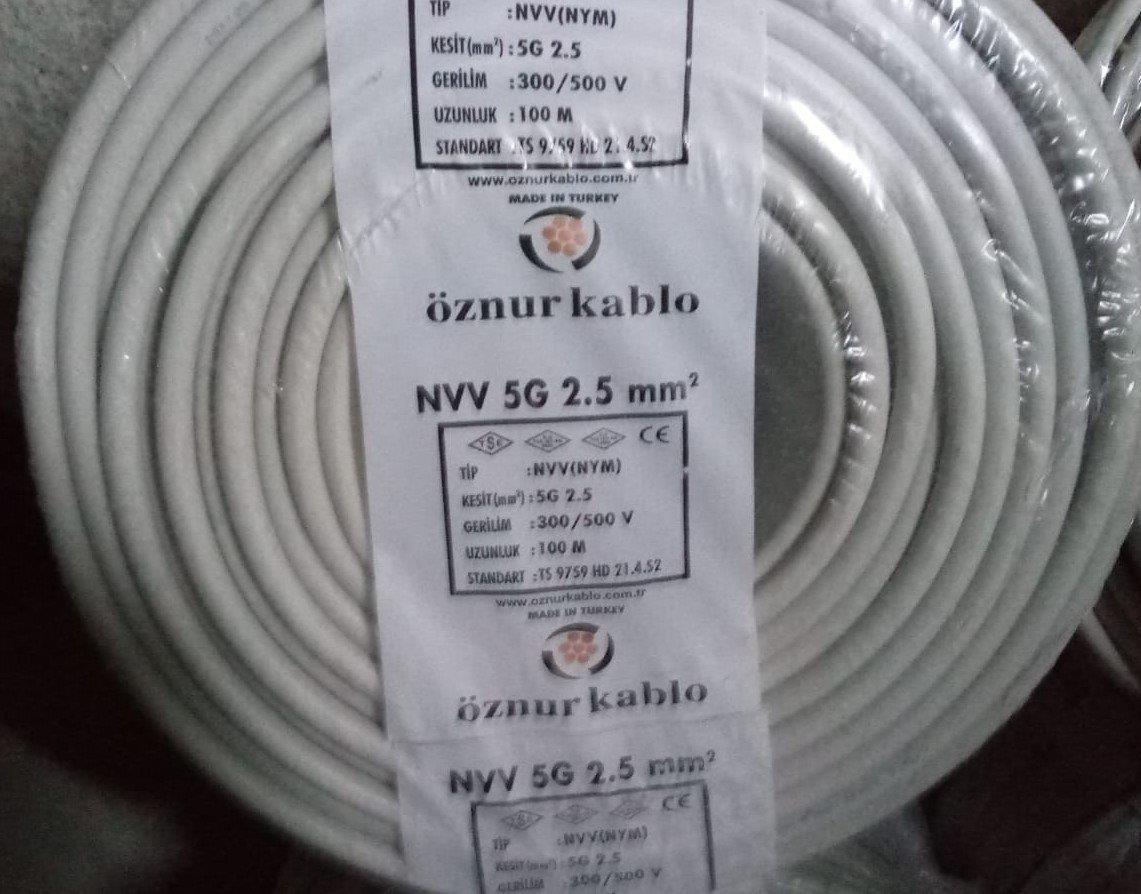 TTR KABLO 5X2,5 ÖZNUR