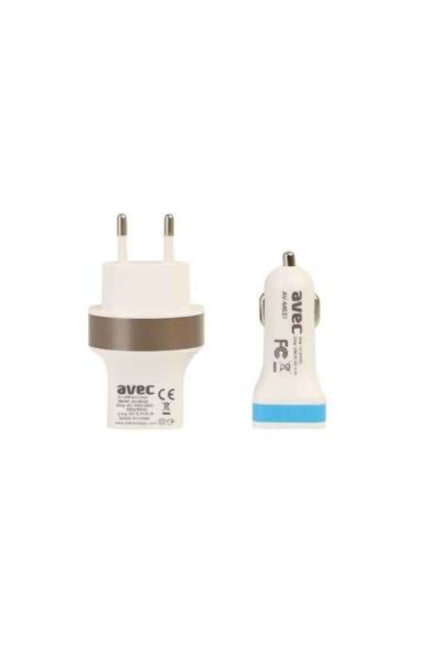 AVEC 525 USB ADAPTÖR 220 V MİCRO USB SET
