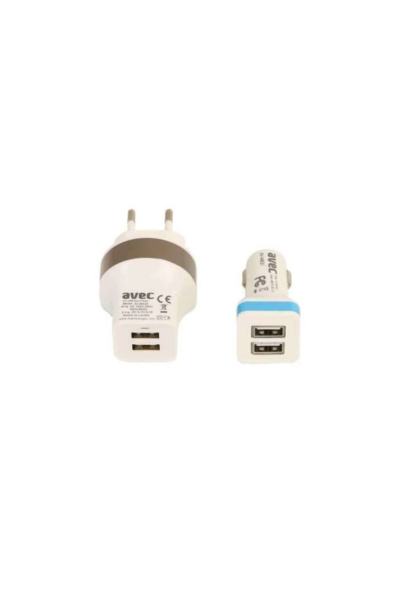 AVEC 525 USB ADAPTÖR 220 V MİCRO USB SET
